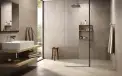 Отделка ванной комнаты широкоформатной плиткой в Москве